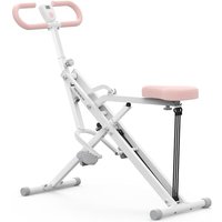 MERACH 2 in 1 Squat Rowing Machine, Easy Setup and Foldable Exercise Equipment, Glute Trainer, Glutes and Leg Home Workout White R07
