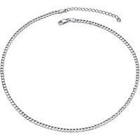 PROSTEEL Silver Choker 925 Sterling Silver 14 inch Curb Necklace Cuban Link Chain Neck Chain