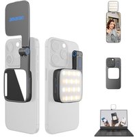 amaran Go Mini Phone Light, Magnetic LED with Dual Mirror Light, Adjustable 2700K-6500K CCT, 10 Lighting Effects, USB-C Fast Charging, Soft & Accurate