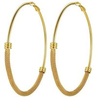 PROSTEEL Hoop Earrings for Women Large Stylish Big Hoops Hypoallergenic 316L Stainless Steel for Women Ladies Gold Plated/Black/Silver 20/30/40/50/60/
