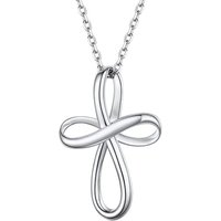 PROSILVER Sterling Silver Necklace for Women - Heart Celtic Cross Motherhood Triquetra Knot Pendant with Adjustable Chain - Celtic Infinity Love Jewel