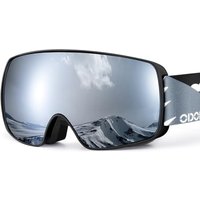 Odoland Children's Ski Goggles Snowboard Goggles for Boys and Girls, Helmet Compatible Mirrored Snow Goggles UV Protection Anti-Fog for Skiing Skating
