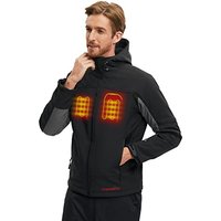 CONQUECO Heated Jacket Electric Hoodie Jacket With Battery Pack M Men