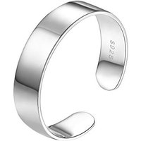 PROSILVER Men S925 Solid Sterling Silver Ring, Tube Boho Wide Band Ring, Custom Available, With S925 Stamp-Send Gift Box 5mm-Smooth