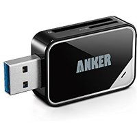 Anker 2-in-1 USB 3.0 SD Card Reader for SDXC, SDHC, SD, MMC, RS-MMC, Micro SDXC, Micro SD, Micro SDHC Card and UHS-I Cards 2-Slot