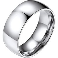 PROSTEEL Men's Stainless Steel Rings, 2/4/6/8MM Width Band - Send Gift Box 8mm Y