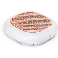 Nail Dust Collector, 130W Professional Nail Extractor Vacuum Nail Dust Cleaner with 2 Reusable Filters, Strong Suction for Nail Salon Artist Rose whit