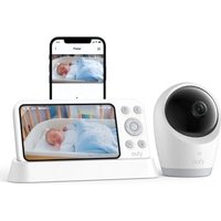 eufy Baby Monitor E21 with 4K UHD Camera, 5" 720p Display, Hybrid Wi-Fi and No Wi-Fi Connection, App and Monitor Control, Pan-Tilt, 8Ã Zoom, Portable