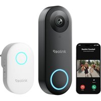 Reolink Wired Video Doorbell with Chime, 2K 5MP HD, 2.4/5GHz Wi-Fi Doorbell Camera, 180° Head-to-Toe View, Video Call, AI Detection, hardwired/plug-i