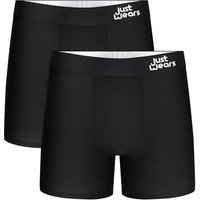 JustWears Everyday & Active Mens Boxer Briefs, 2 Pack | Breathable Anti-Chafe Underwear with Moisture-Wicking MicroModal Air Cool Fabric & PouchTechâ