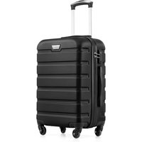 COOLIFE 20 Inch Carry On Suitcase for EasyJet, ABS+PC, Hardshell, Lightweight Durable Travel Cabin Luggage with 360°Rubber Spinner Wheels, YKK Zipper
