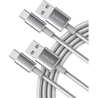 Anker USB C Charger Cable, 2-Pack 10 ft (3 m) USB to USB C, USB A to USB C Braided Phone Charger Cable for iPhone 17/16/15, iPad Pro, Samsung Galaxy,