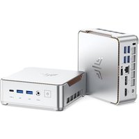 NiPoGi Pinova P2 Mini PC Windows 11 Pro AMD Ryzen 4300U(Îeats N150,up to 3.7GHz) 8GB RAM 256GB SSD Mini PC MD Radeon Graphics 4K Triple Display HDMI/