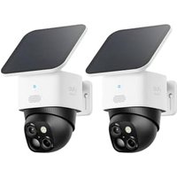 eufy Security SoloCam S340 (2-Cam), Dual Cameras, Solar Powered, Home Security Camera Outdoor Wireless, 3K, 360° Surveillance, No Blind Spots, 2.4 GH