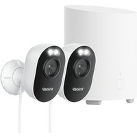 Reolink Home Hub Mini with 2x Lumus, 4MP Wireless Security Camera System with Local Storage & Control, Person/Vehicle/Animal AI detection, Smart Summa