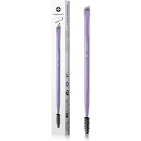 EIGSHOW Eyebrow Brush Spoolie Double-Ended with Silver Ion Bristles, Angled Eyebrow Brush for Eye Lining, Shaping Brows and Eyelashes, Vegan (D108P)
