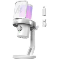 MAONO Microphone Wireless for PC, USB Microphone with Software AI Voice Change, Three-Level Noise Cancellation, Custom RGB Light, Mute, for Gaming, Po