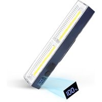 Magnetic Work Light 4000 Lumens 2500mAh Rechargeable 20CM Bar, 216 LED Bulbs, IP6 Waterproof, Portable Lighting with Hook and Magnets, for Camping, DI