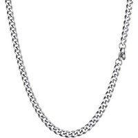 PROSTEEL Mens Cuban Chain, Silver/Gold Plated/Black Miami Chunky Curb Chain Necklace Hip Hop Jewellery, 5/6/10mm - 18"-30" Inches, 316L Stainless Stee