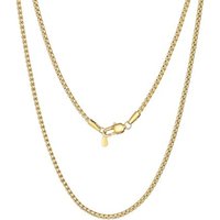 PROSTEEL Mens Necklace Chain Stylish Flat Box Chain Link Black/Silver/Gold Plated, Hypoallergenic 316L Stainless Steel Jewellery (with Gift Box) 20"(5