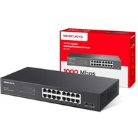 MERCUSYS MS116GS 16-Port Gigabit Desktop/Rackmount Network Switch | Full Gigabit Ethernet Ports, Energy-Efficient, Isolation Mode, Loop Prevention, Du