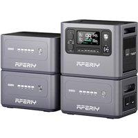 AFERIY P280 8192Wh Portable Power Station,with 3 Extra Battery,2800W Expandable Capacity LiFePO4 Battery Backup,Solar Generator for Home Use,Outdoor C