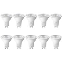 Lepro GU10 LED Bulbs, Neutral White 4000K, 3.6W 345lm Energy Saving Light Bulbs, 50W GU10 Halogen Spotlight Bulbs Equivalent, 38° Narrow Beam, No Fli