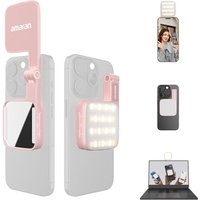 amaran Go Mini Phone Light, Magnetic LED with Dual Mirror Light, Adjustable 2700K-6500K CCT, 10 Lighting Effects, USB-C Fast Charging, Soft & Accurate