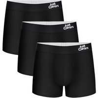 JustWears Everyday Mens Trunks, 3 Pack | Breathable Anti-Chafe Underwear with Moisture-Wicking MicroModal Air Cool Fabric | Ergonomic Support | Seamle
