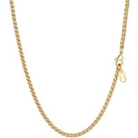 PROSTEEL Mens Chain Necklace - 3MM Wheat Chains Silver/Gold Plated/Black 18"-30" Length, 316L Stainless Steel Custom Engraving Available (Gift Box Inc