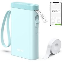 Nelko Label Maker Machine with Tape, P21 Portable Bluetooth Label Printer, Wireless Handheld Sticker Maker Mini Label Makers with Multiple Templates f