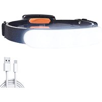 LETOUR Head Torch Rechargeable, 5000mAh LED Headlight, Ultra-Wide-Angle 230° Lighting Headlamps 90°Adjustable COB Hardhat Light, IPX6 Waterproof 200