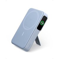 Anker MagGo Power Bank, Qi2 Certified 15W Ultra-Fast MagSafe-Compatible Portable Charger, 10,000mAh Battery Pack with Smart Display and Foldable Stand