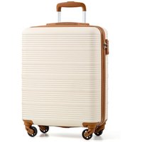 COOLIFE Cabin Suitcase, 55Ã40Ã20cm Cabin Luggage for Ryanair & Easyjet Hand Luggage with 4x360° Spinner Wheels, Adjustable Telescopic Handle & TSA