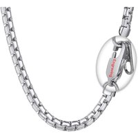 PROSTEEL Mens Necklace Chain Stylish Flat Box Chain Link Black/Silver/Gold Plated, Hypoallergenic 316L Stainless Steel Jewellery (with Gift Box) 20"(5