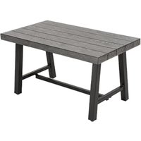 Grand patio Metal Side Table, Garden Table, Weatherproof, Small Balcony Table, Coffee Table for Outdoor Use, Garden, Balcony, Patio (83 Ã 48 Ã 45) c