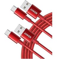 Anker USB C Charger Cable, 2-Pack 10 ft (3 m) USB to USB C, USB A to USB C Braided Phone Charger Cable for iPhone 17/16/15, iPad Pro, Samsung Galaxy,