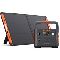 Jackery Explorer 1000 v2+ 100W Solar Panel Portable Power Station(2024 New),1070Wh LiFePO4 Battery,1500W AC/100W USB-C Output, 1 Hr Fast Charge, Solar