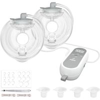 Saglve Breast Pump Hands Free,Wearable Breast Pumps Portable,Electric Breastfeeding Milk Pump with 4 Modes&12 Levels,300mmHg Comfortable Suction,Discr