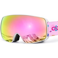 Odoland Children's Ski Goggles Snowboard Goggles for Boys and Girls, Helmet Compatible Mirrored Snow Goggles UV Protection Anti-Fog for Skiing Skating