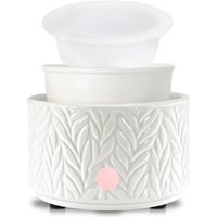 Electric Wax Melt Burner â Oil Burner for Candle and Oil Melt with 1 pc Silicone Dish, Ceramic 4-in-1 Wax Melts Warmer for Home Office Bedroom Aroma