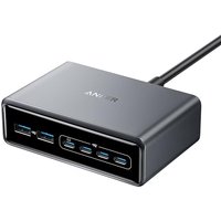 Anker Prime Charger, 200W 6-Port GaN Charging Station, Fast Charging USB C Charger, Compatible with iPhone 17/16/16 Pro/15 Pro, MacBook Pro/Air, iPad