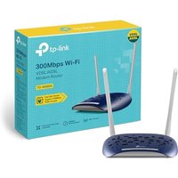 TP-Link TD-W9960 300 Mbps Wireless N VDSL/ADSL Modem Router,6kV Lightning Protection,2 Omni Directional Antennas,Compatible With VDSL2/ADSL2+/ADSL2/AD