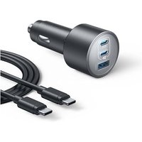 Car Charger, Anker 167.5W Max 3-Port Car Charger Adapter, USB-C Car Adapter for MacBook Pro/Air, iPhone 16/15 Series, Samsung S24/S23, iPad, AirPods,