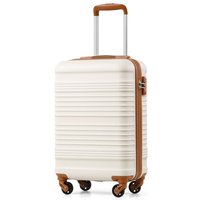 COOLIFE 55Ã35Ã20 Cabin Suitcase, Ryanair Cabin Bag with ABS Hard Shell, Lightweight Carry On Suitcase Included TSA Lock & 4 Spinner Wheels,Suitable