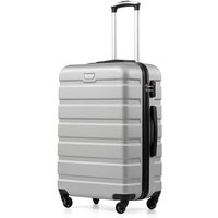 COOLIFE 28 Inch Large Suitcase for Checked Luggage, Business Trip, ABS+PC, Lightweight Hard Shell Luggage with 360°Rubber Spinner Wheels, YKK Zipper,