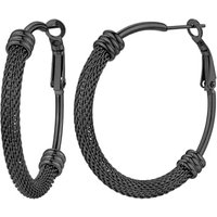 PROSTEEL Hoop Earrings for Women Large Stylish Big Hoops Hypoallergenic 316L Stainless Steel for Women Ladies Gold Plated/Black/Silver 20/30/40/50/60/