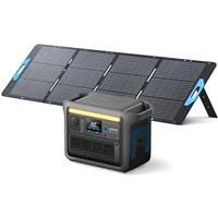 Anker SOLIX C1000 Portable Power Station with 200W Solar Panel, 1800W Solar Generator, LFP (LiFePO4) Battery, 4 AC Outlets, Up to 2400W for Home, Powe
