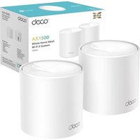 TP-Link Deco X10(2-pack) AX1500Mbps Whole Home Dual-Band Mesh WiFi 6 System, AI-Driven WiFi Extender Booster, 2x Gigabit Ports, Coverage up to 3900ftÂ