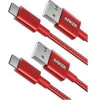 Anker USB C Charger Cable, 2-Pack 1 ft USB to USB C Cable, USB A to USB C Braided Phone Charger Cable for iPhone 17/16/15, iPad Pro, Samsung Galaxy, M